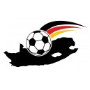 Autoaufkleber - Shooting Soccer