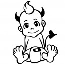 Babyaufkleber - Der kleine Teufel
