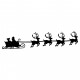 Weihnachtsmann mit Schlitten